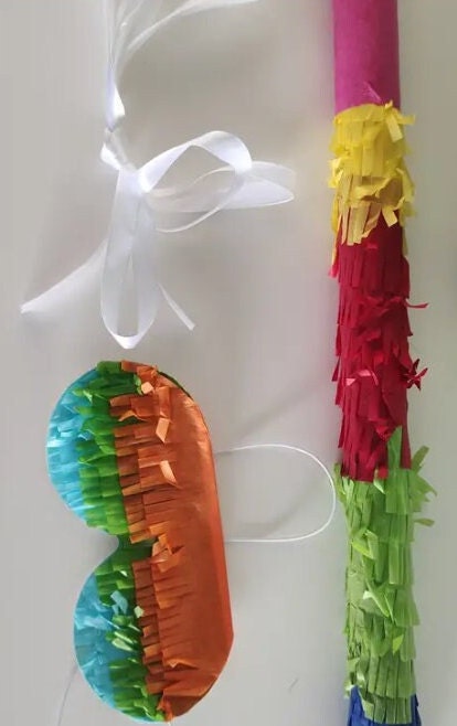 pinata stick and blindfold