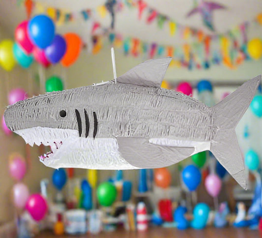 Shark-shaped pinata 