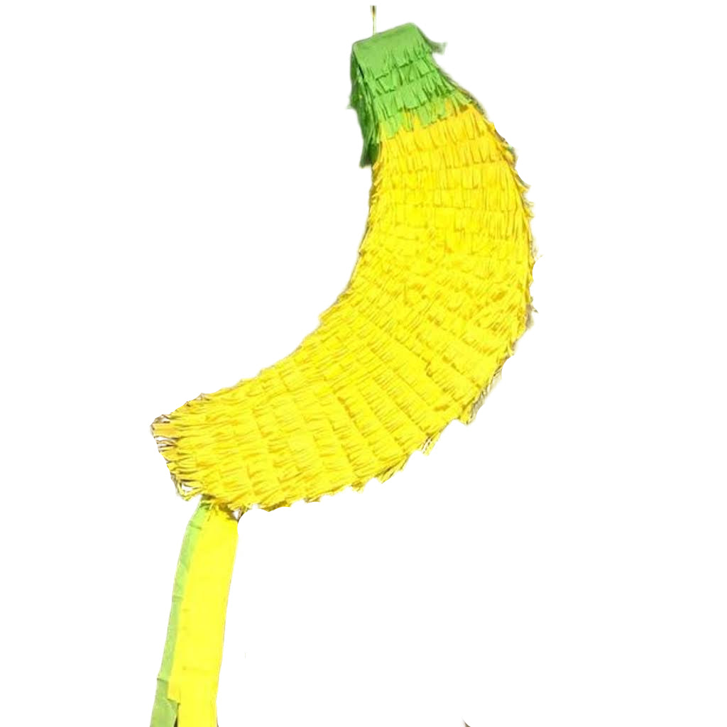 Banana-shaped piñata 